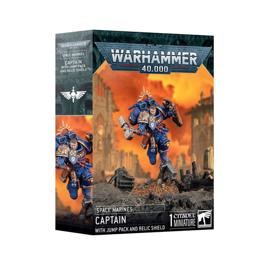 Captain with Jump Pack and Relic Shield