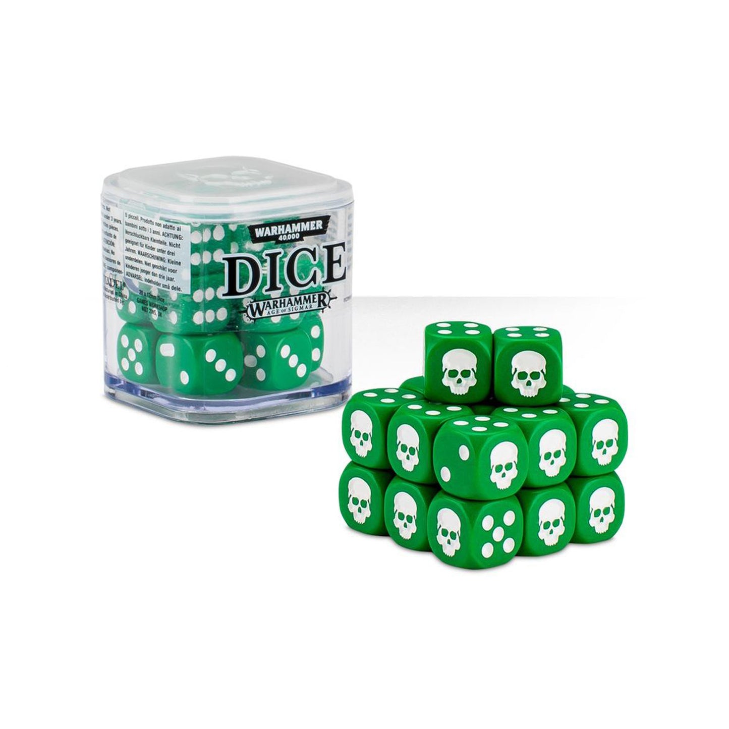Dice Cube 12mm Green