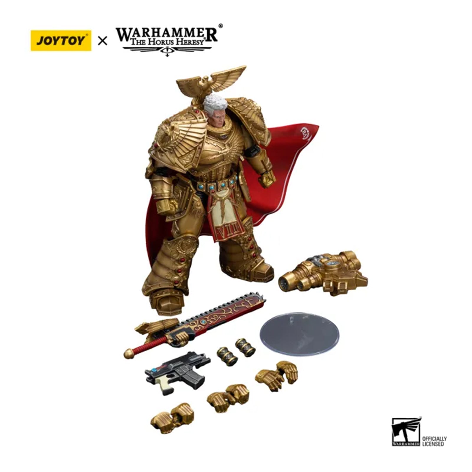 JOYTOY Warhammer 40.000 Action Figure 1/18 – Rogal Dorn Primarca Imperial Fists – 17,8 Cm – Collezione